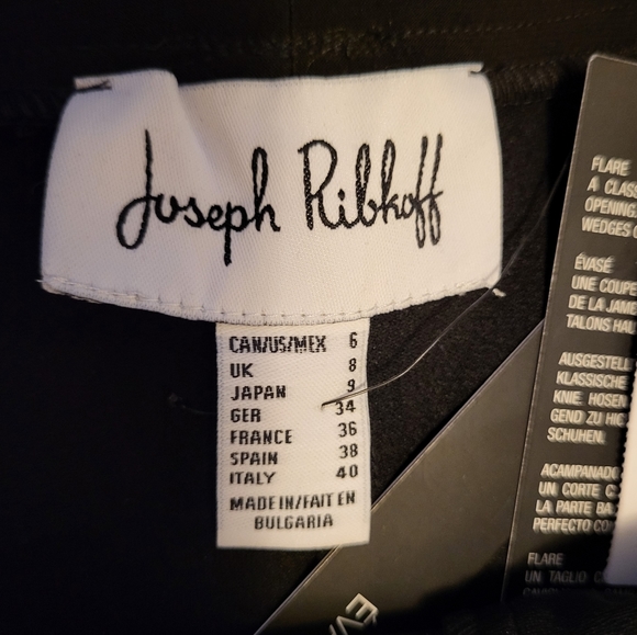 Joseph Ribkoff Lace Trim Flared Pants Black Size 6 - Picture 10 of 10